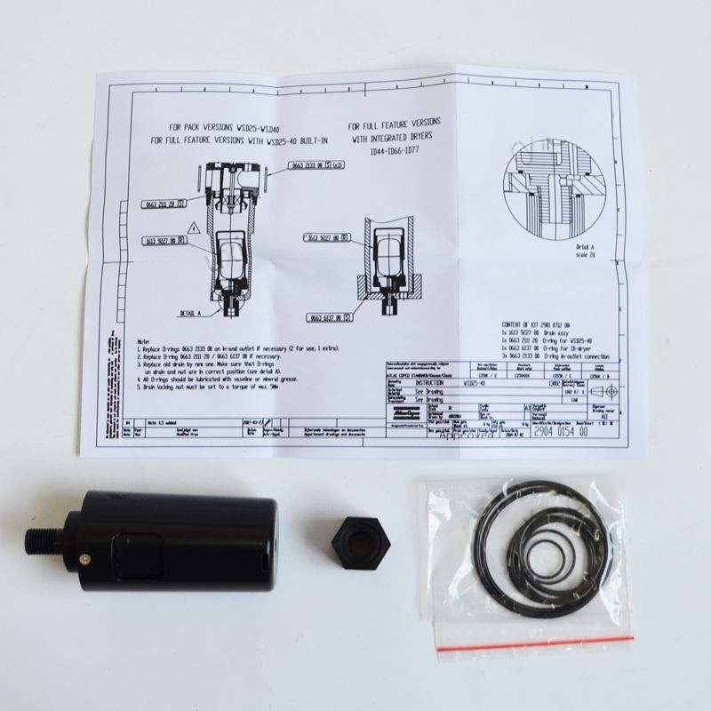 Originale 2904500069 atlas copco WSD aqua separators WSD25 WSD80 WSD250 WSD750