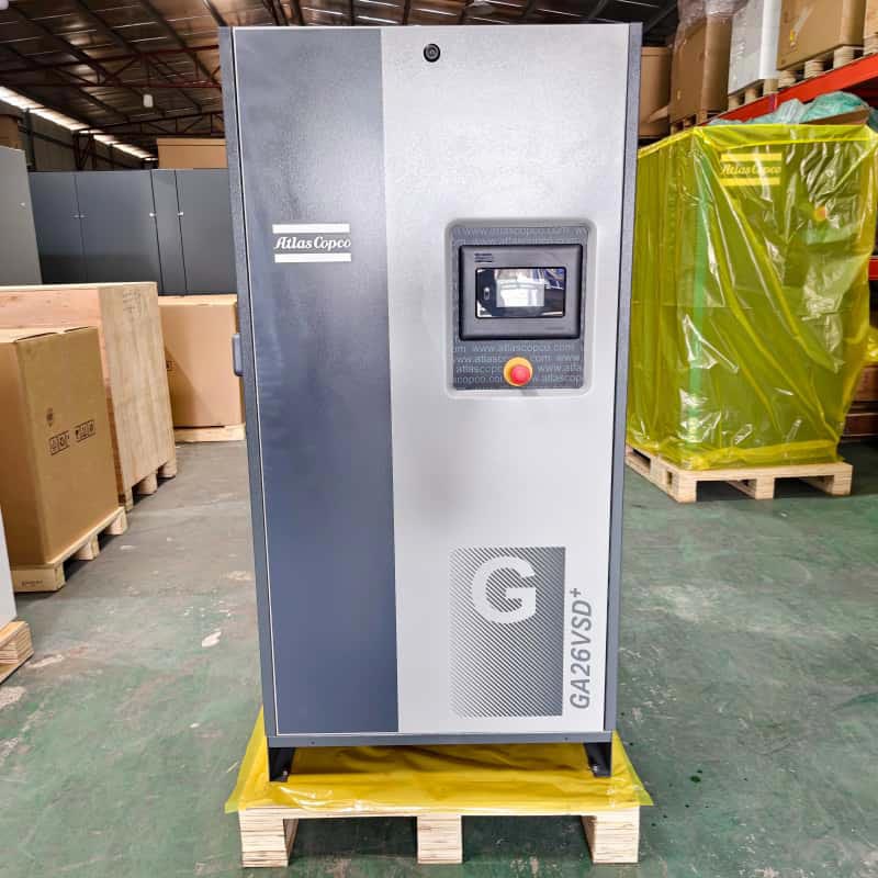 Atlas Copco Air Compressor Originale GA26 VSD + 26kW 35HP Celeritas variabilis Olei Injectus Gyratorius Screw Air Compressor 13Bar