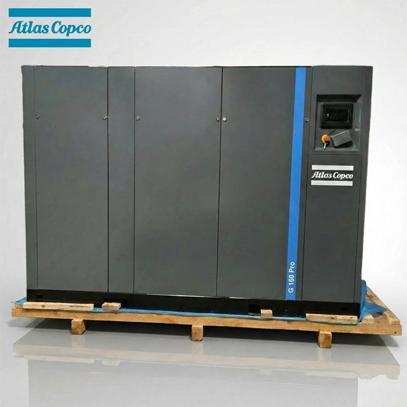 Atlas Copco GA160 Pro 160kW 215HP Oleum Injectum Rotary Screw Air Compressor 7.5 10Bar 1543CFM