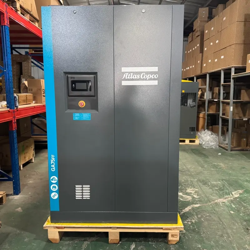 Atlas Copco GA75FF Oil Injectus Screw Compressor 75 kW 100 HP Sincerus Dryer