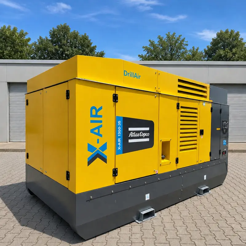 Atlas Copco X-Air 1300 35 Large Mobile Diesel Compressor 412kW 35Bar EXERCITATIO Genuina